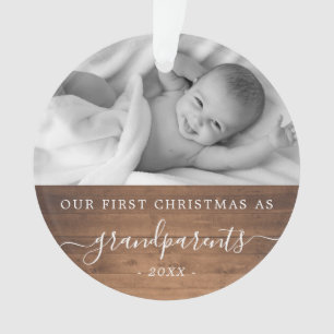 Adorno Los abuelos primero maderas de fotos navideñas