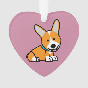Adorno Los Corgis del Corgi persiguen el Pembroke feliz