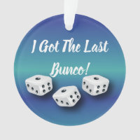Los dados de Bunco conseguí el azul pasado de