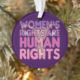 Adorno Los derechos de la mujer son derechos humanos