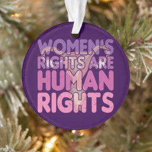 Adorno Los derechos de la mujer son derechos humanos