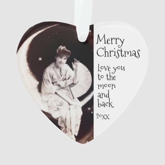 Adorno Los navidades te aman a la época de la luna (Reverso)