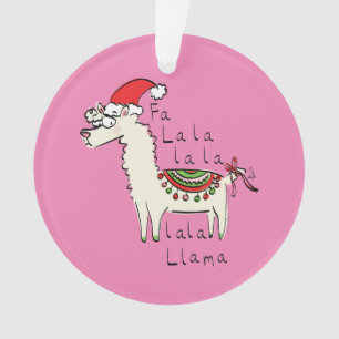 Adorno Los niños de los Navidades de Llama son graciosos