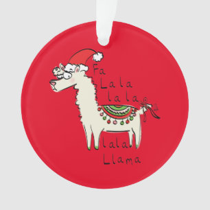 Adorno Los niños de los Navidades de Llama son graciosos