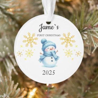 Adorno Los primeros baubles navideños del personalizado b