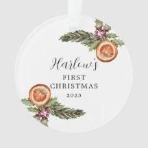 Los primeros botánicos navideños del bebé