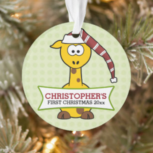 Adorno Los primeros Navidades de Giraffe Baby