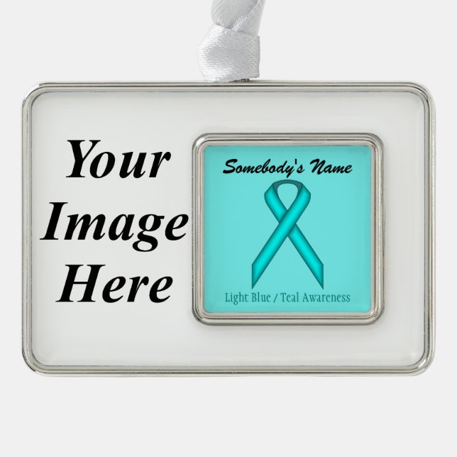 Adorno Lt Blue/Verde azulada Standard Ribbon Tmpl(H-I) de (Anverso)