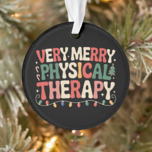 Adorno Luces de árbol de Navidad de Terapia Física Muy Al
