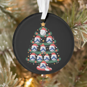 Adorno Luces de árbol de Navidad de voleibol jugador de d