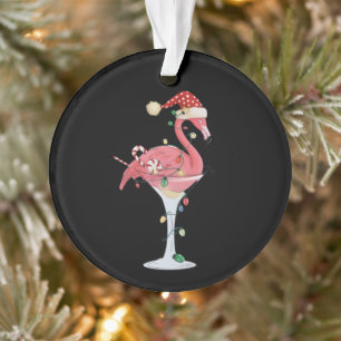 Adorno Luces de Flamenco de Navidad Xmas Animal Tropical 