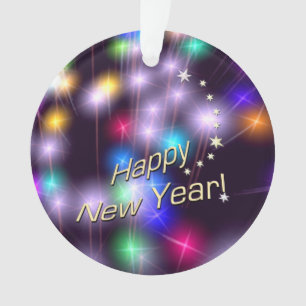 Adorno Luces de la estrella de la Feliz Año Nuevo