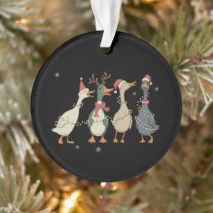 Adorno Luces de Navidad Patos Animales Divertidos Amante