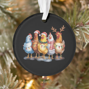 Adorno Luces Divertidas de Navidad de Pollo Animales de G