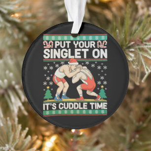 Adorno Lucha libre Pónte tu Singlet de Navidad Luchador