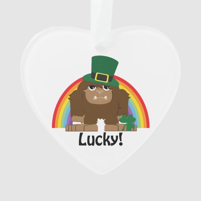 Adorno Lucky Bigfoot Leprechaun (Reverso)