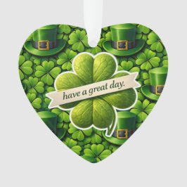 Adorno Lucky for leaf clover Saint Patrick's Day have a g