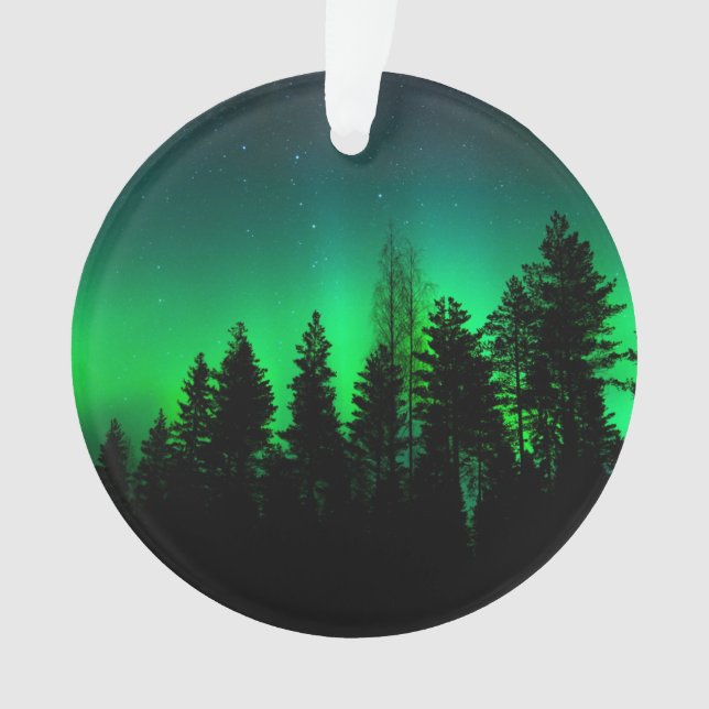 Adorno Luz del Norte Verde (Anverso)