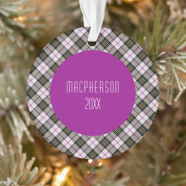 Adorno MacPherson Clan Tartan Scottish Plaid (Árbol)