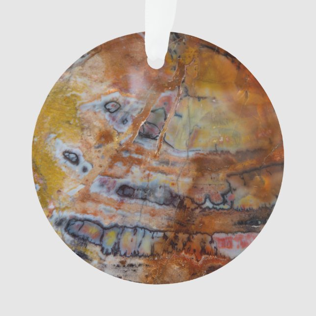 Adorno Madera Petrificada Marrón (Anverso)