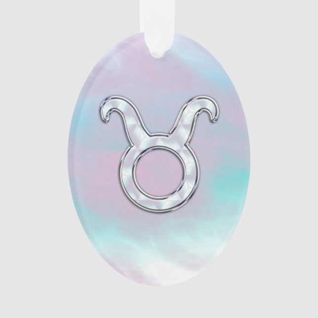 Adorno Madre de la Astrología Zodiaca Taurus de la Perla (Anverso)