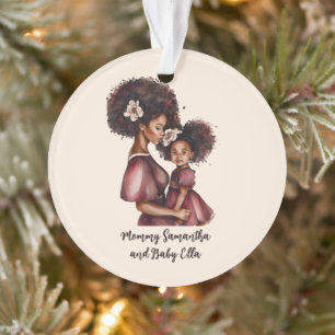 Adorno Madre negra y hija personalizadas (2)
