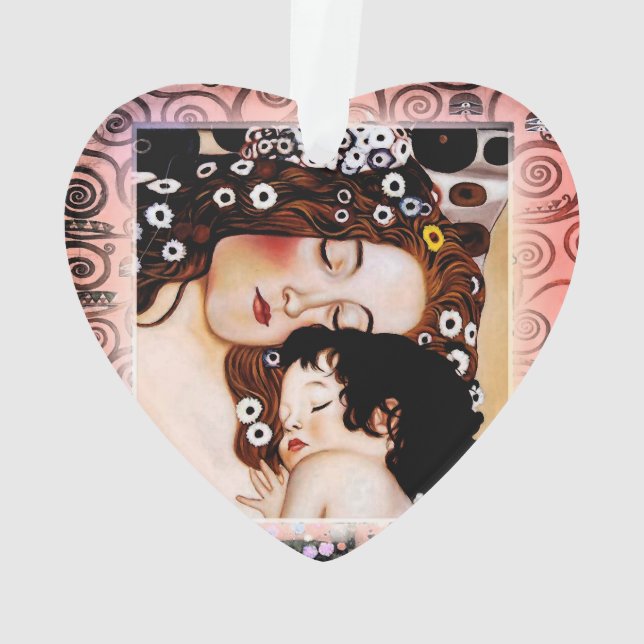 Adorno Madre y niño por el collage de Gustavo Klimt (Reverso)