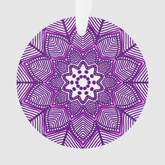 Adorno Magenta Mandala de Victoria (Anverso)