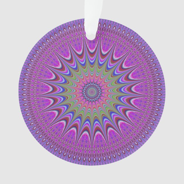 Adorno Magenta Mandala de Victoria (Anverso)