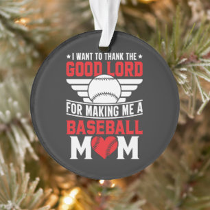 Adorno Mamá de béisbol Madre de deportes Día de juego
