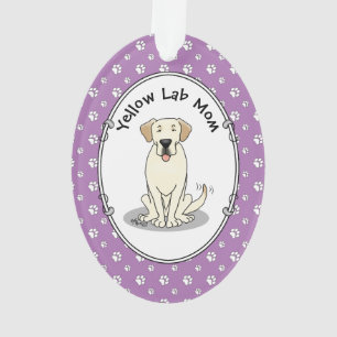 Adorno Mamá de laboratorio amarilla Labrador Recuperadora