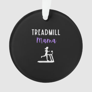 Adorno Mamá de Treadmill Mama Runner Se Está Ejecutando