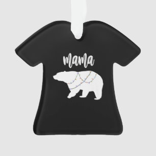 Adorno Mamá Osa Una Cadena De Oso Polar De Navidades Lumi
