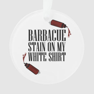 Adorno Mancha de barbacoa en mi blanco