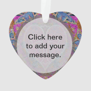 Adorno Mandala cruzada del corazón de Amelia Carrie