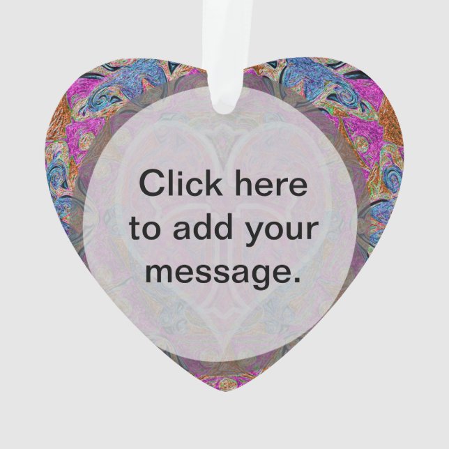 Adorno Mandala cruzada del corazón de Amelia Carrie (Reverso)