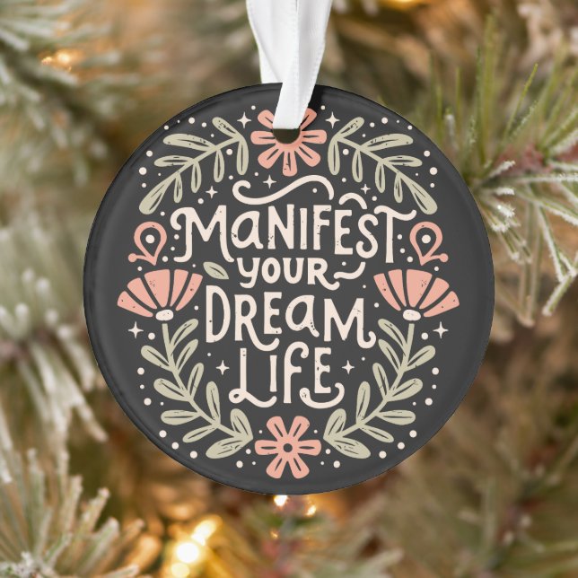 Adorno Manifiestan su vida de sueño afirmación espiritual (Árbol)