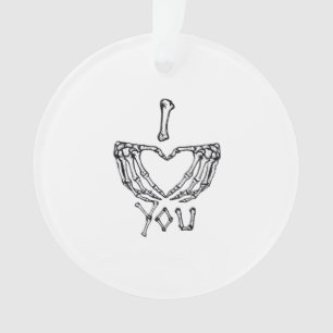 Adorno Manos Skeleton Haciendo Un Corazón