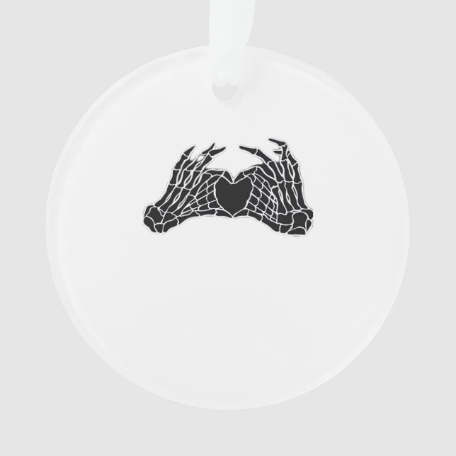 Adorno Manos Skeleton Heart - Clásico (Anverso)