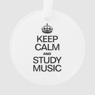 ADORNO MANTENER LA CALMA Y ESTUDIAR LA MÚSICA