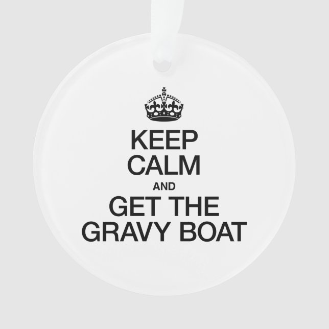 ADORNO MANTENGA LA CALMA Y OBTENGA EL BARCO GRAVY (Anverso)
