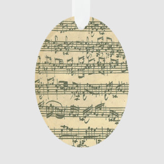 Adorno Manuscrito de la música del violín de Bach
