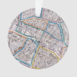 Adorno Mapa antiguo de París