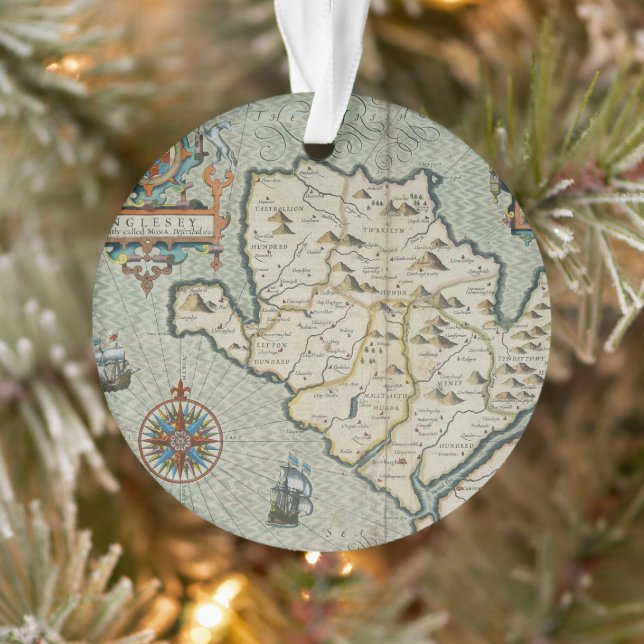 Adorno Mapa antiguo inspirado (7) (Árbol)