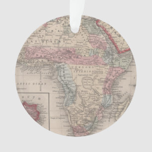 Adorno Mapa de África con St. Helena