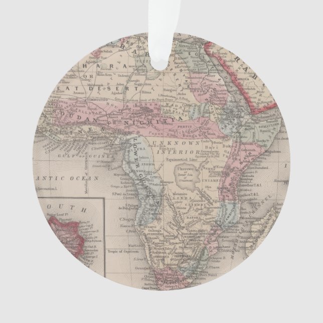 Adorno Mapa de África con St. Helena (Anverso)
