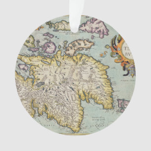 Adorno Mapa de Escocia el   Miliaria Scotia