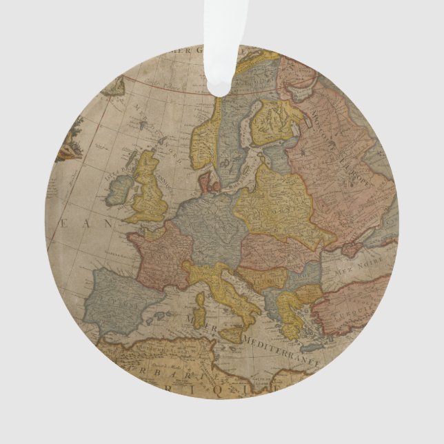 Adorno Mapa de Europa el | 1700 (Anverso)