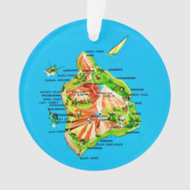 Adorno Mapa de Hawái