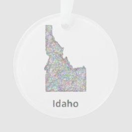 Adorno Mapa de Idaho